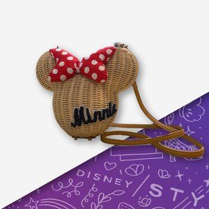 Minnie Mouse Wicker Crossbody Bag
